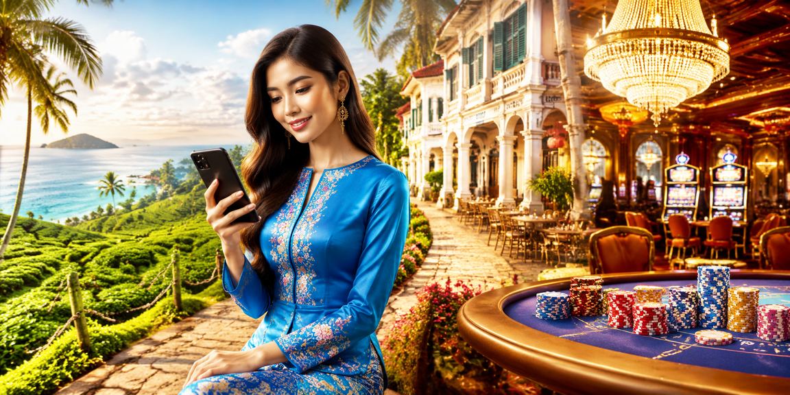 Pengguna di Ipoh membuat deposit bonus sebelum bermain slot di platform 18500