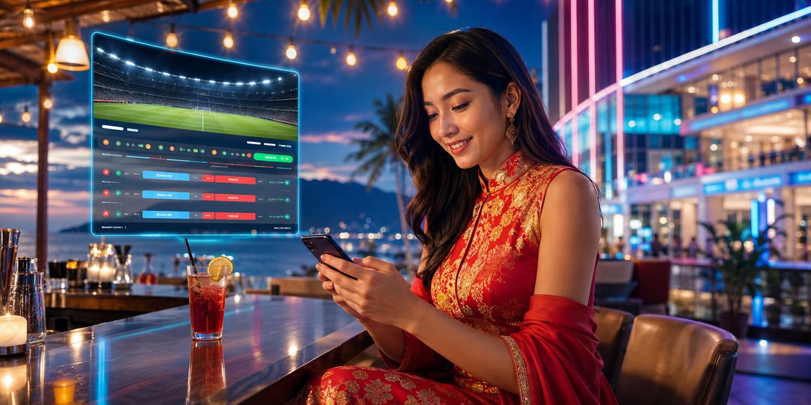 Bermain slot melalui telefon pintar di tepi pantai Langkawi dengan platform 18500